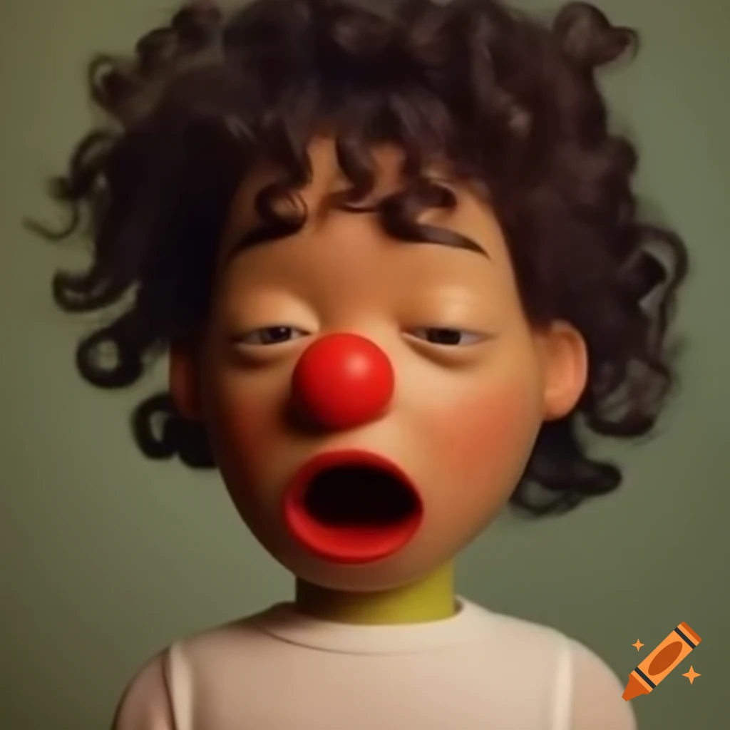 Toy figure featuring curly hair