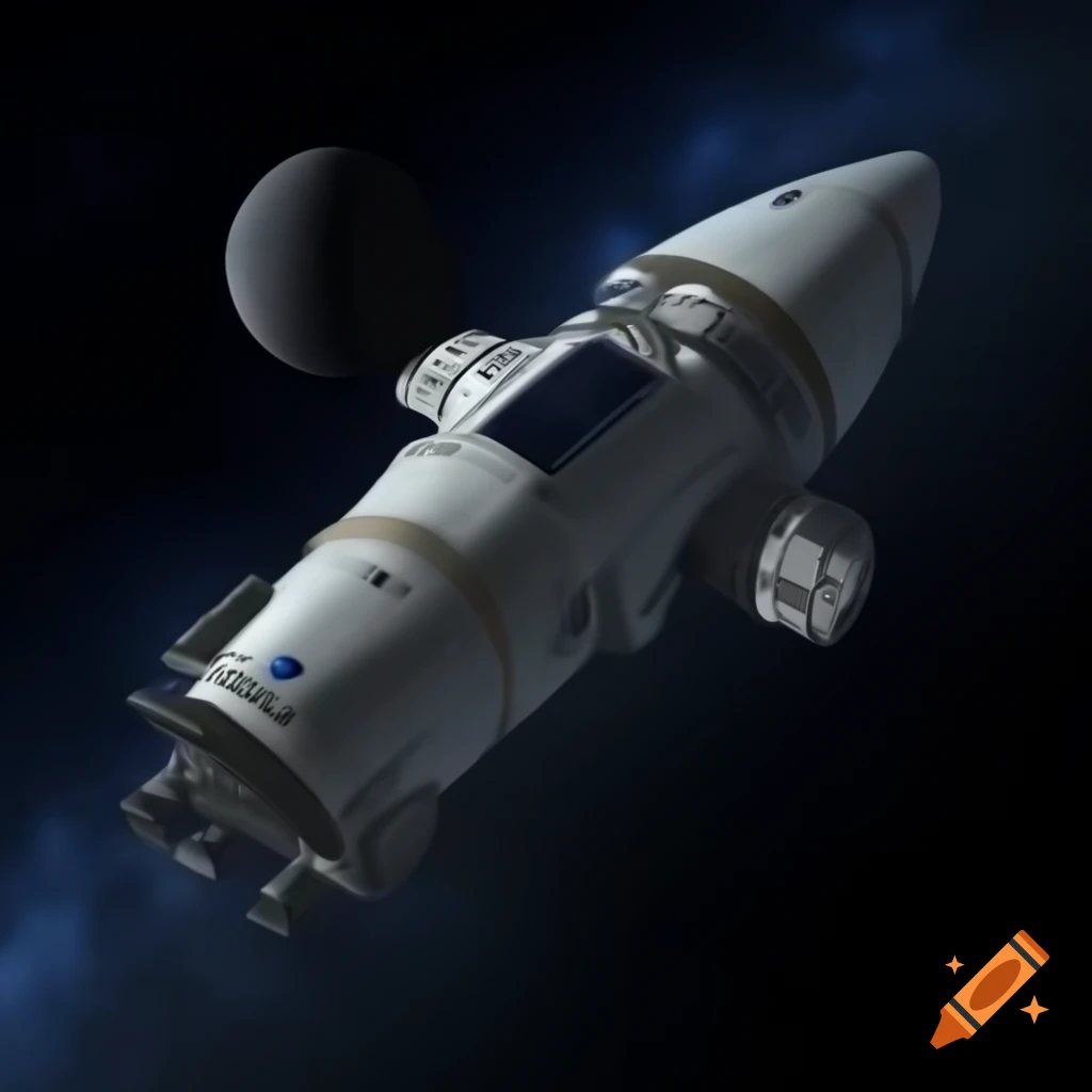 3D rendering of a spaceship