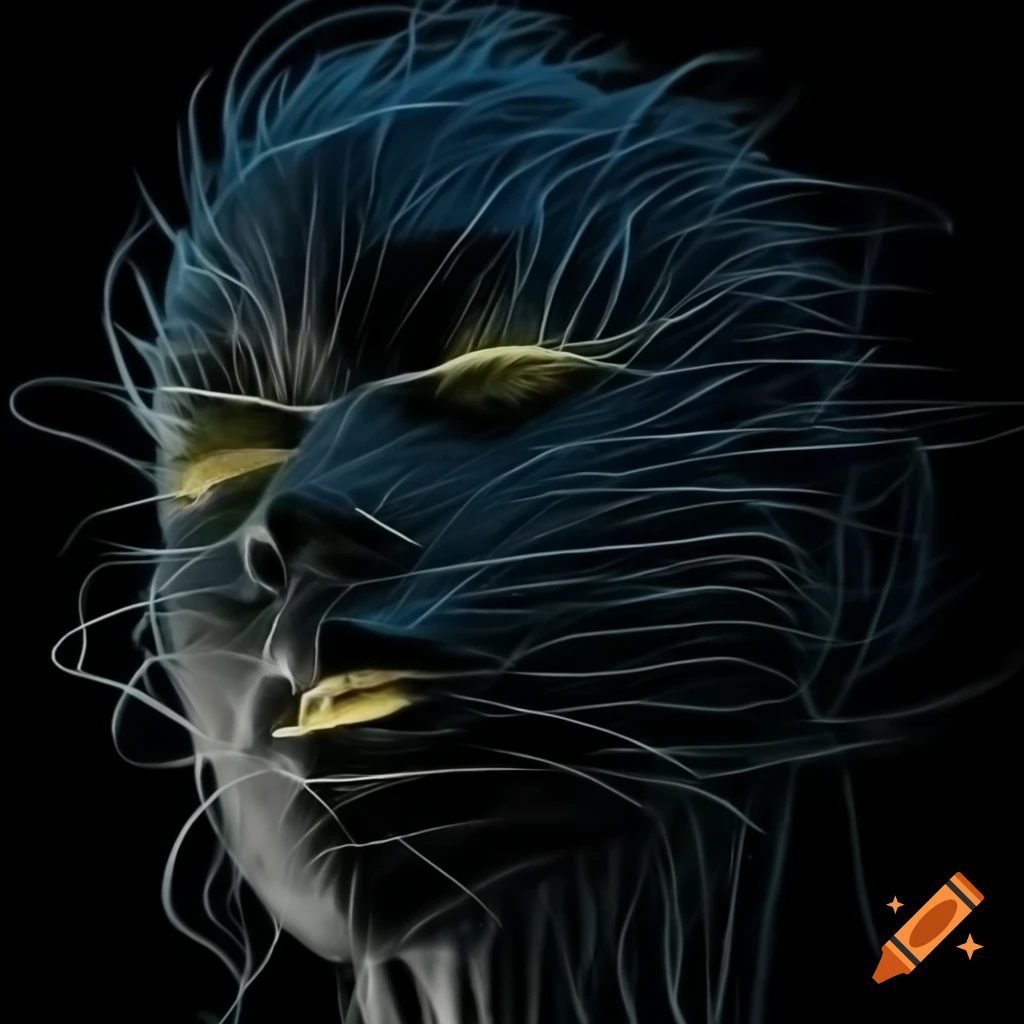 Abstract expressionistic image with lines, swirls, and evocative lighting