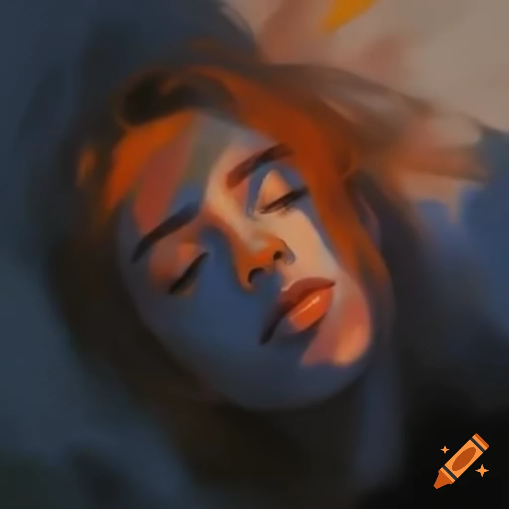 Abstract artwork representing the theme 'Regret Denying Feelings' for a rock music playlist