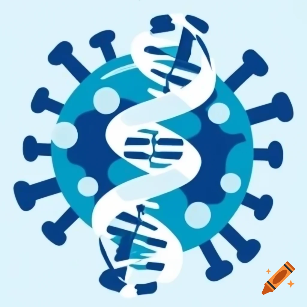 Vvedit logo for virus dna therapy mass spectrometry on craiyon