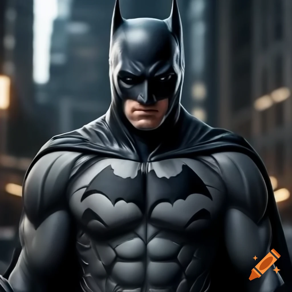 Batman battling Ironman in an epic confrontation