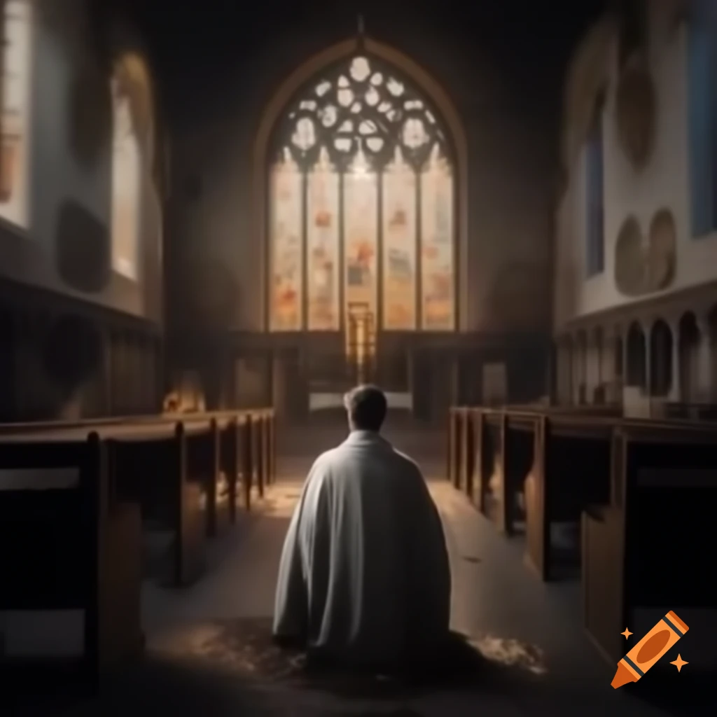 Teaching about faith in ancient church setting