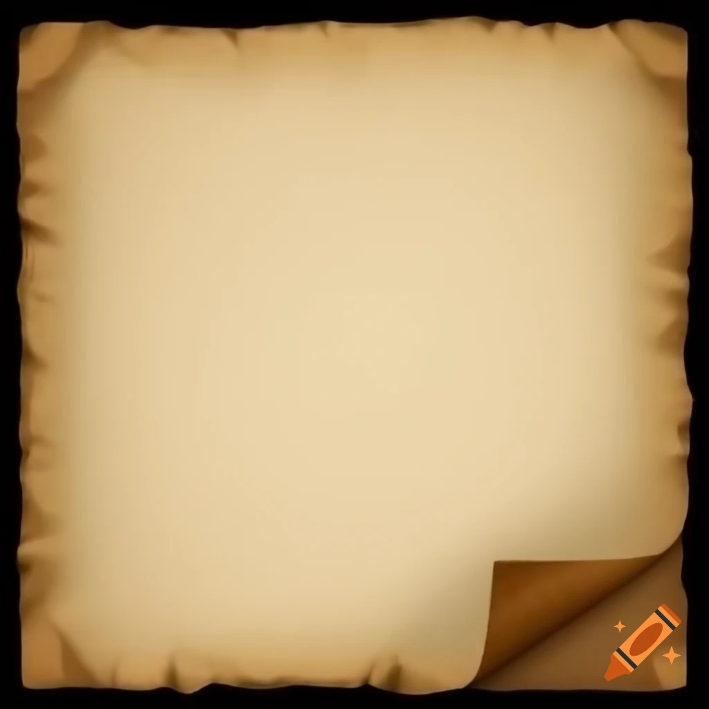 Ancient paper featuring a small decorative border