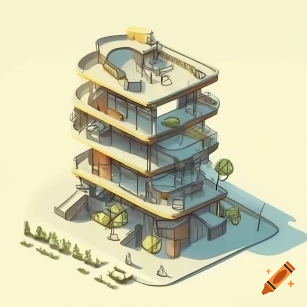 Multi-story skatepark tower design