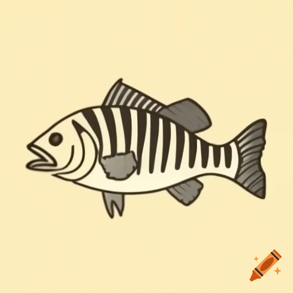 Striped bass illustration
