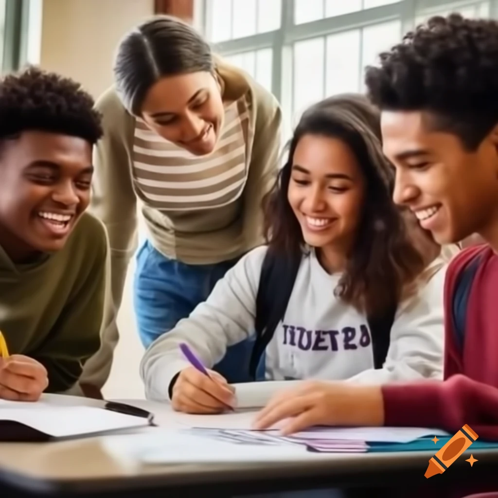 Students engaged in learning at a university