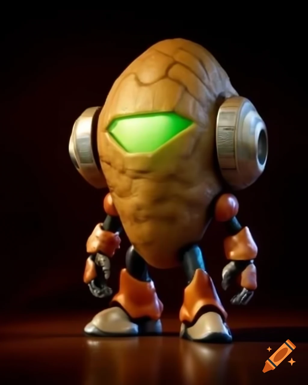 Character potato in Metroid Samus suit
