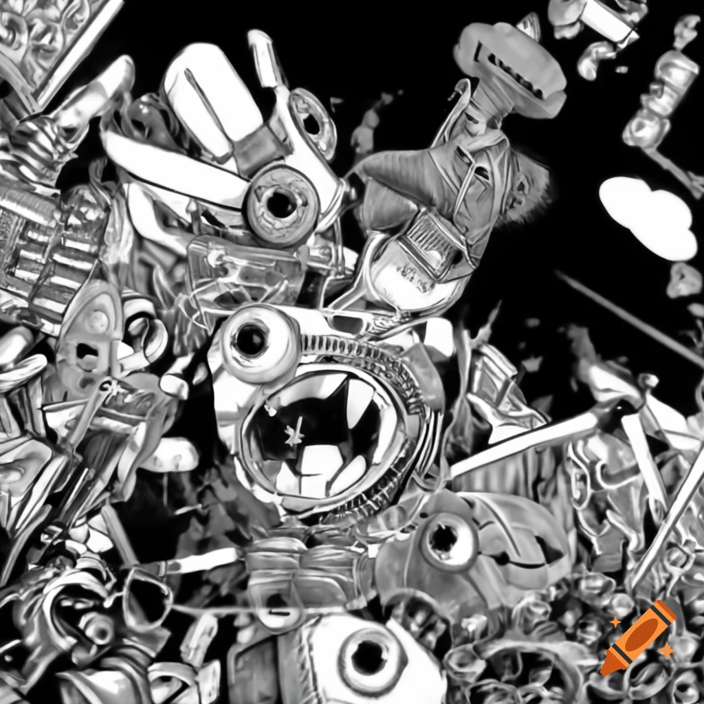 Abstract representation of random chaos