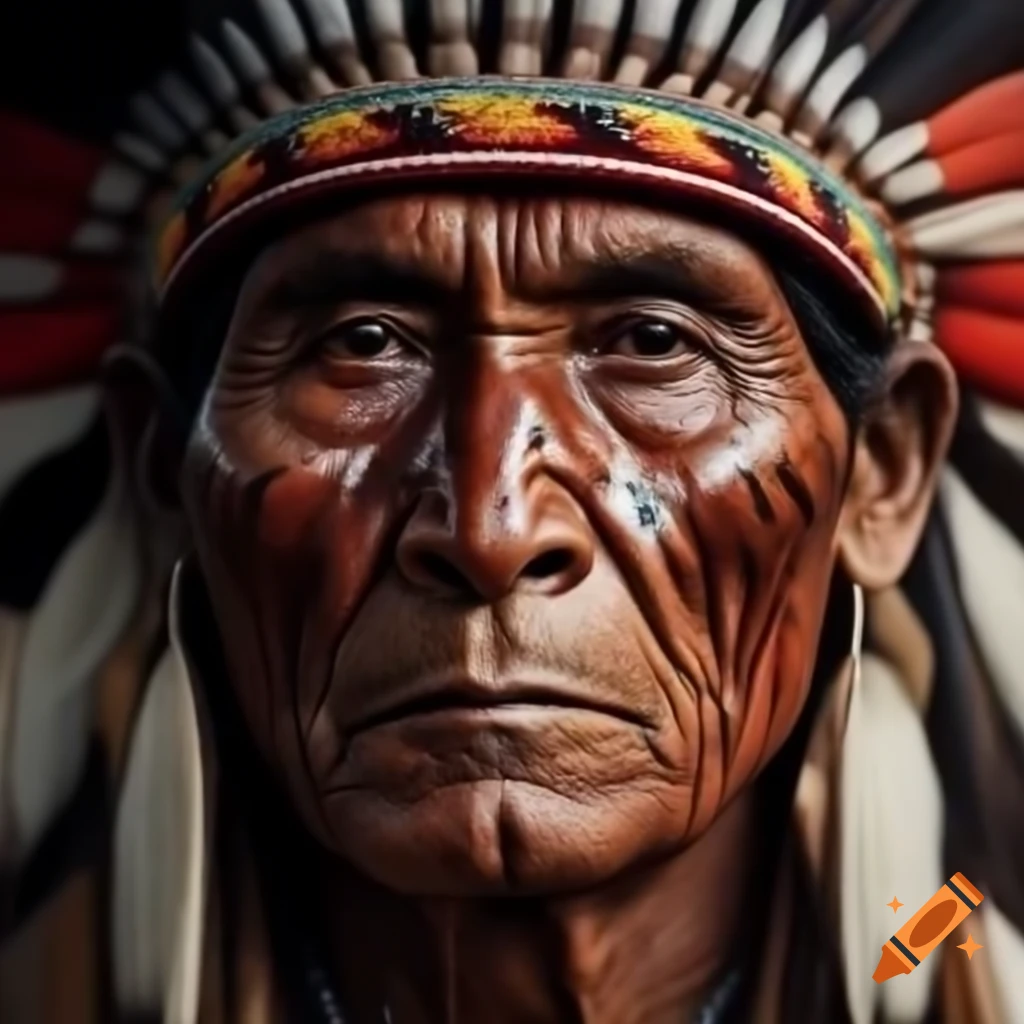 Portrait of a dignified Indigenous man