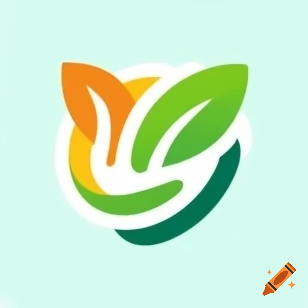 Leaf coin logo design