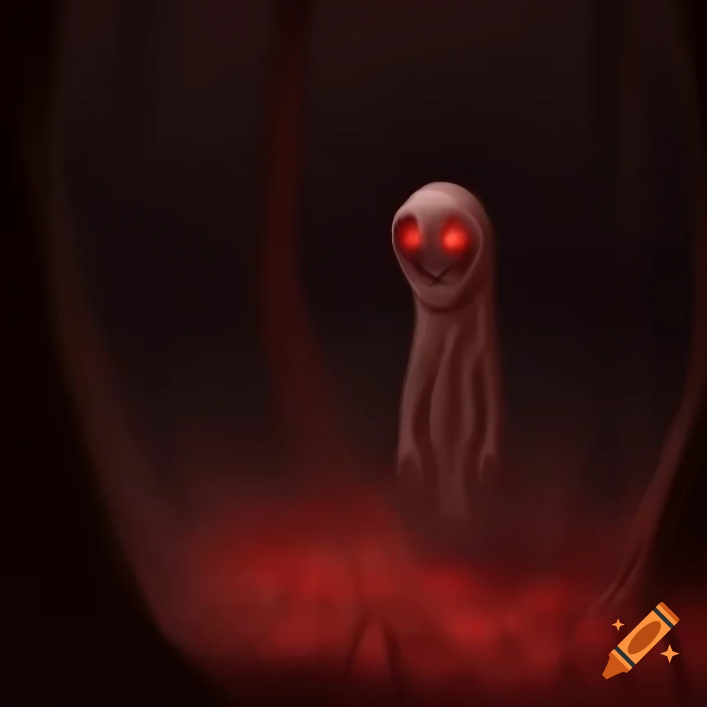 Creepy environment with red tones