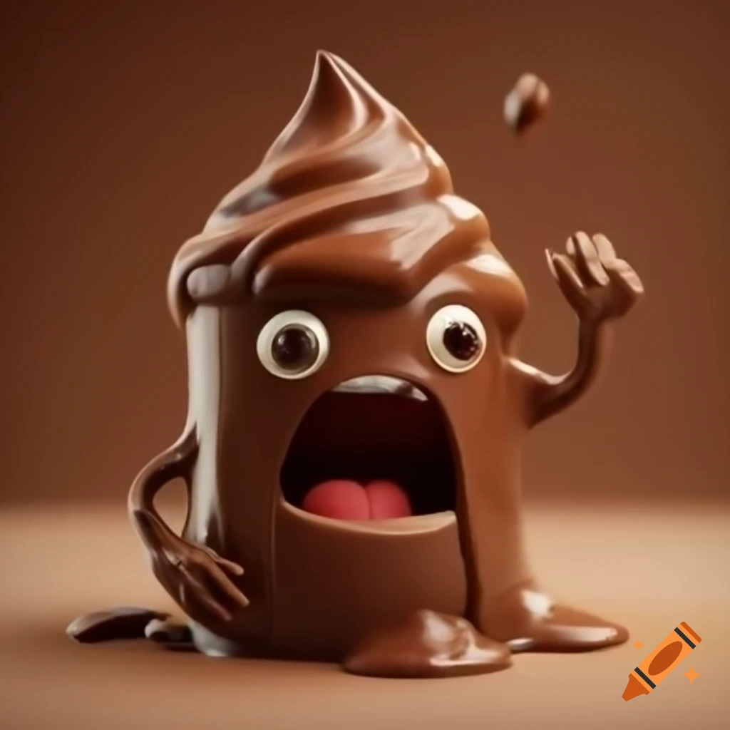 Animated jar of Nutella with a playful design