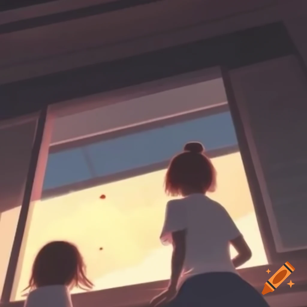 Anime girls turning around from viewer perspective