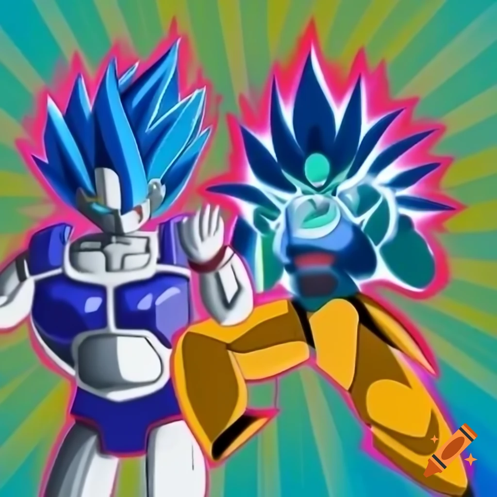 Fusion character inspired by Dragon Ball and Thundercracker from Transformers