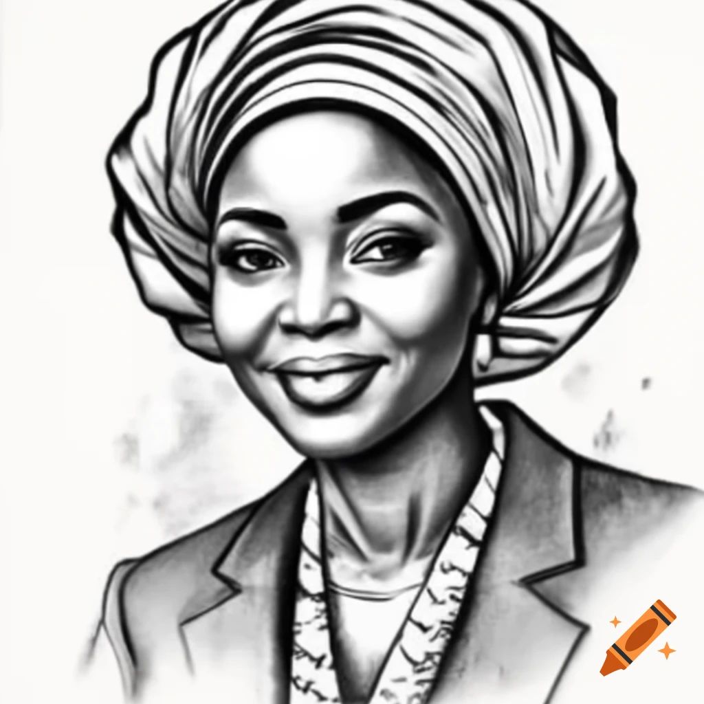 African business woman in professional attire