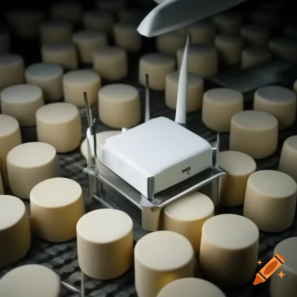 Network router covered in cheese
