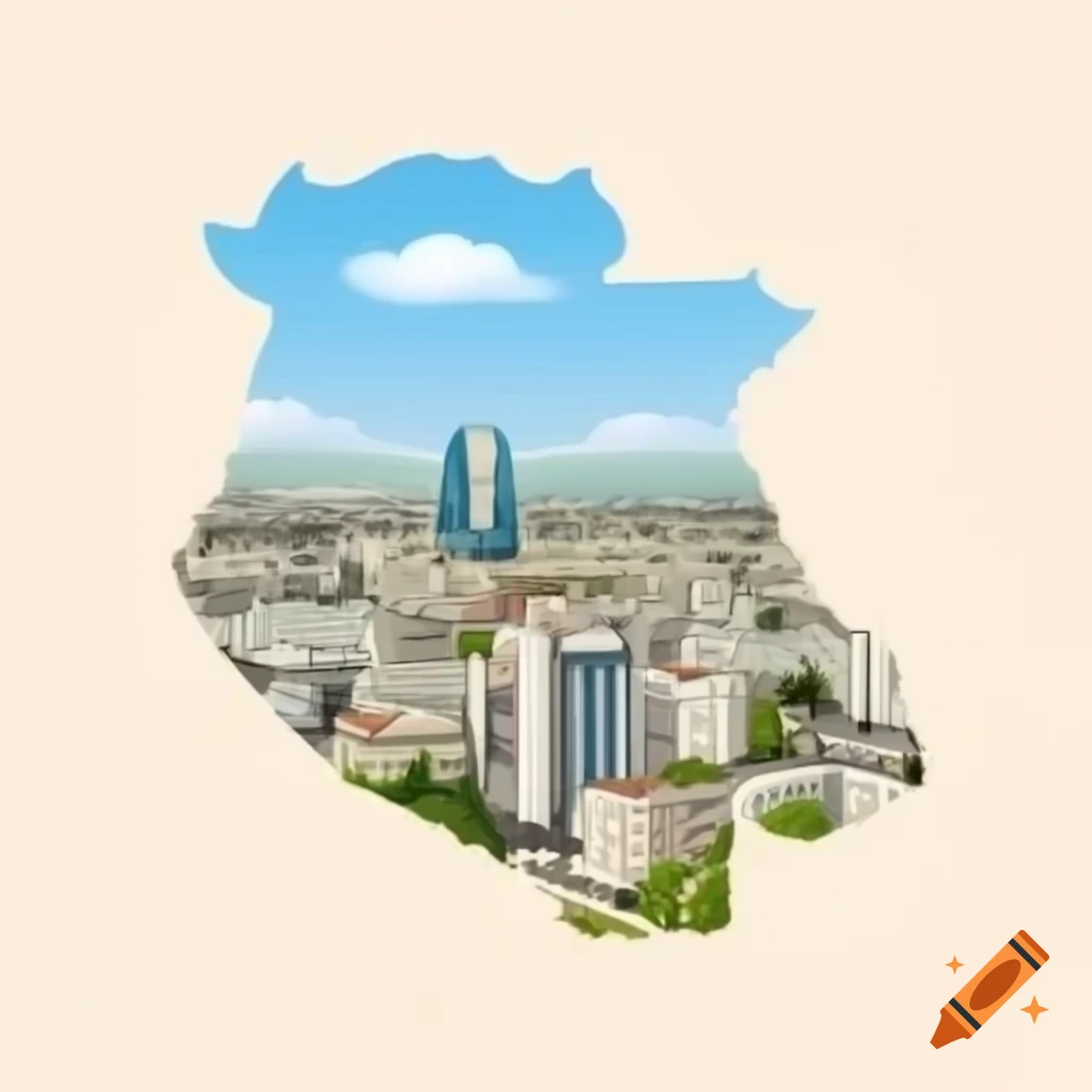 Sofia city skyline typography overlay vector illustration