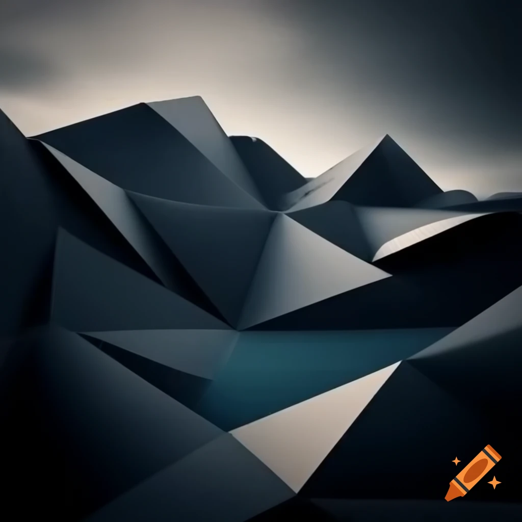 Abstract geometric representation of a landscape