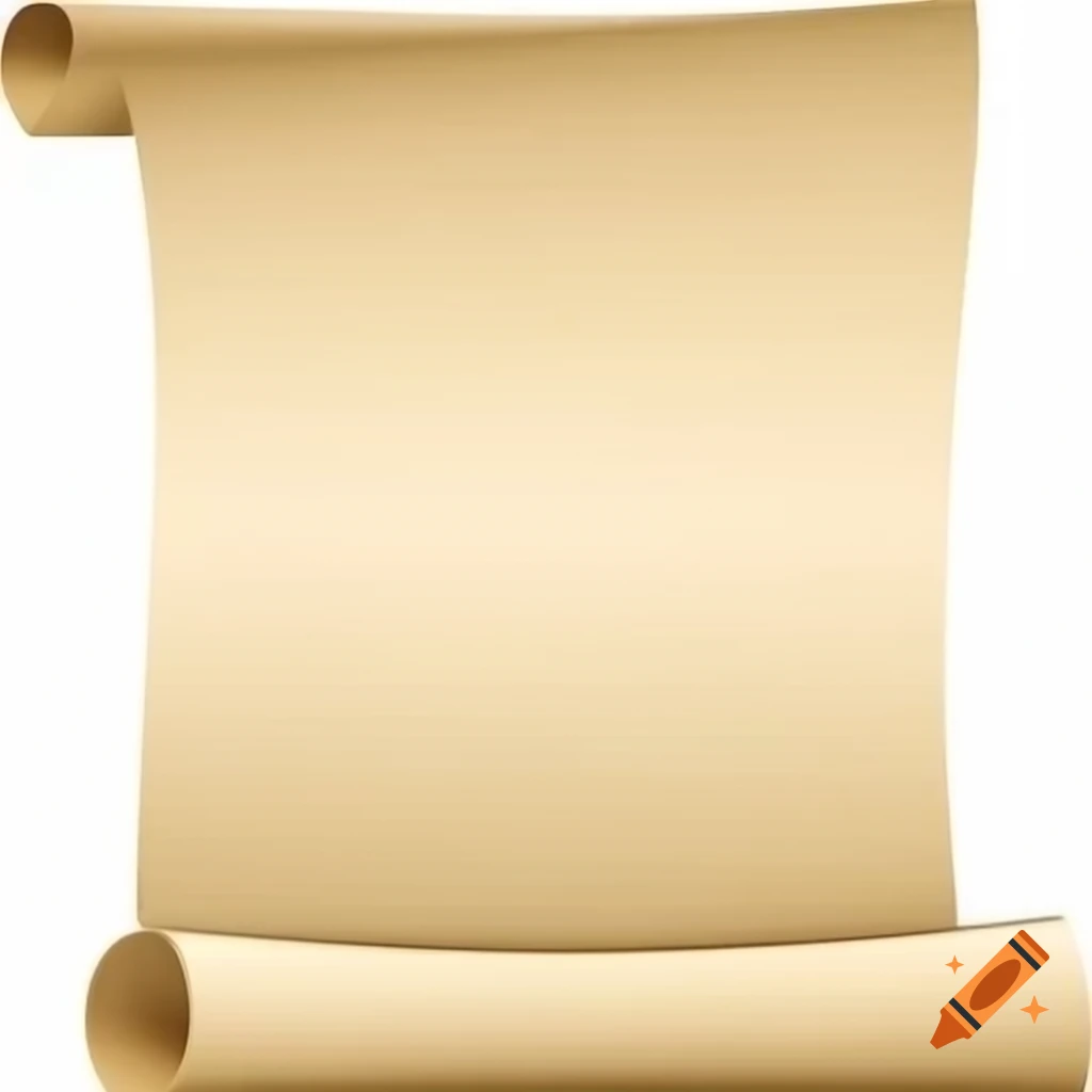 Blank scroll of paper on craiyon