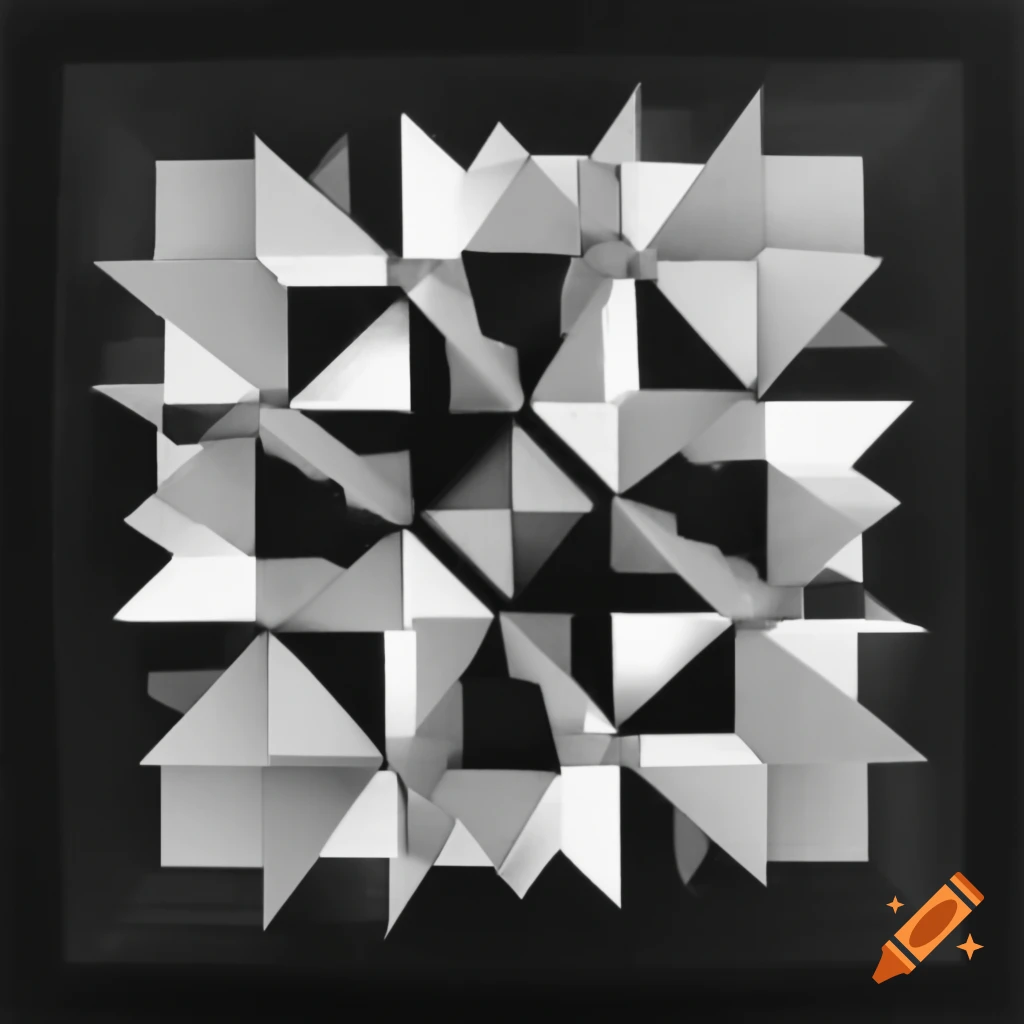 Square morphing into triangle symbolizing change