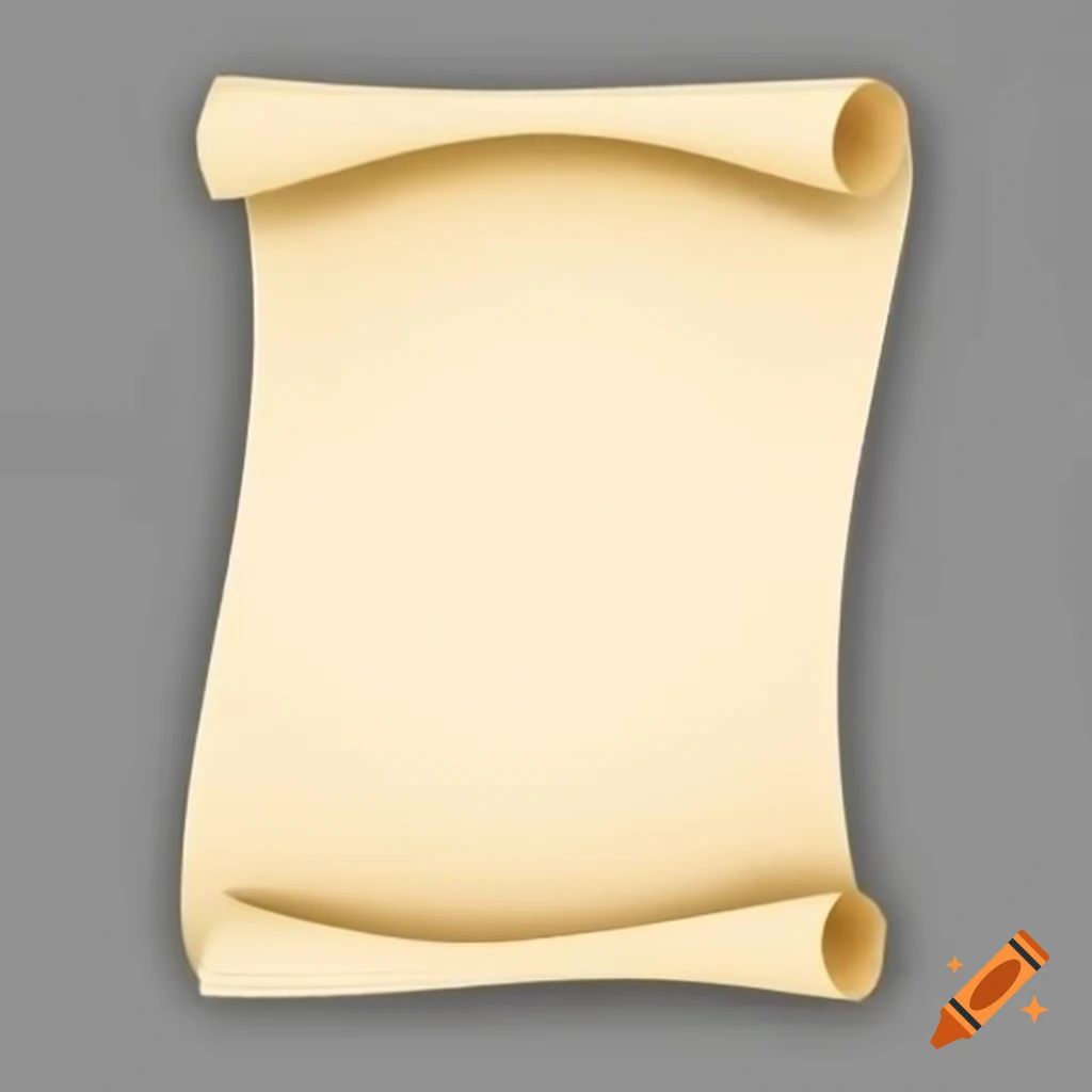 Blank scroll of paper