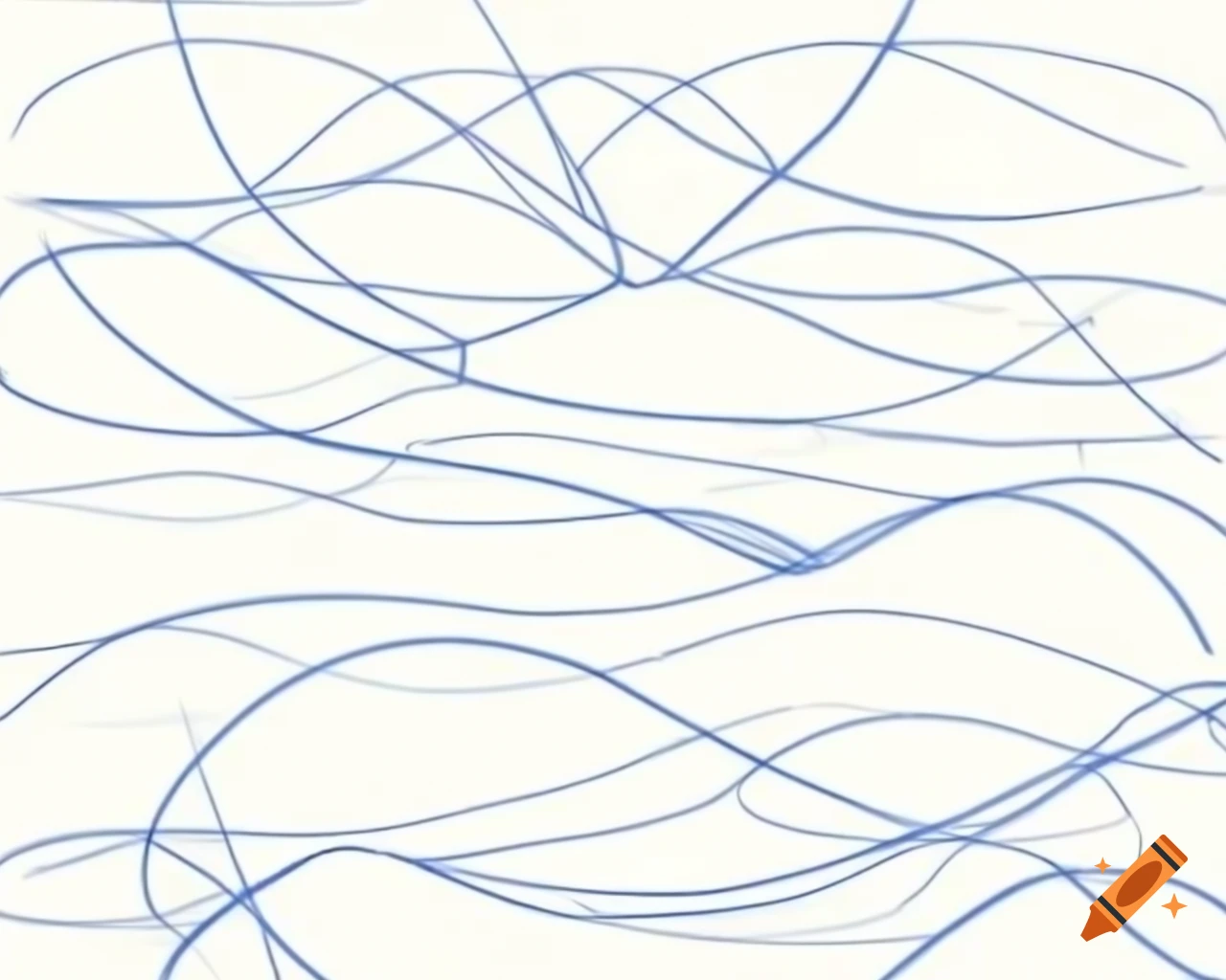 Artful hand-drawn lines of code in monochromatic tones