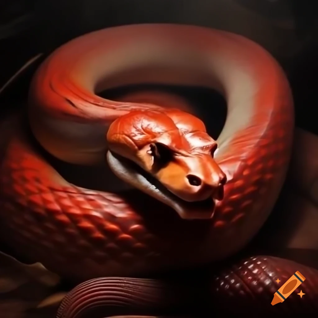 Skeletal remains of a Red Snake, evoking a haunting reminder
