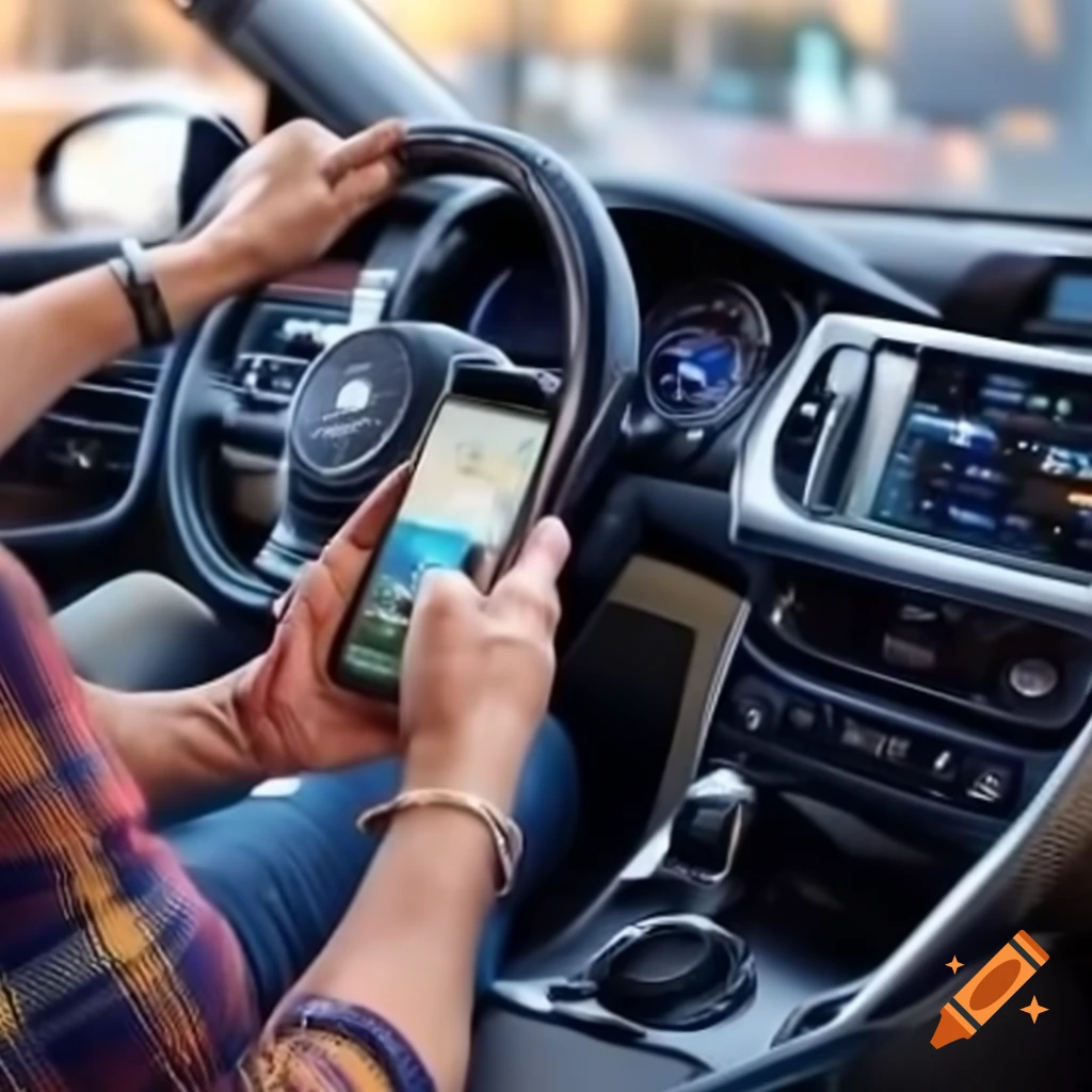 Car sharing app interface and features