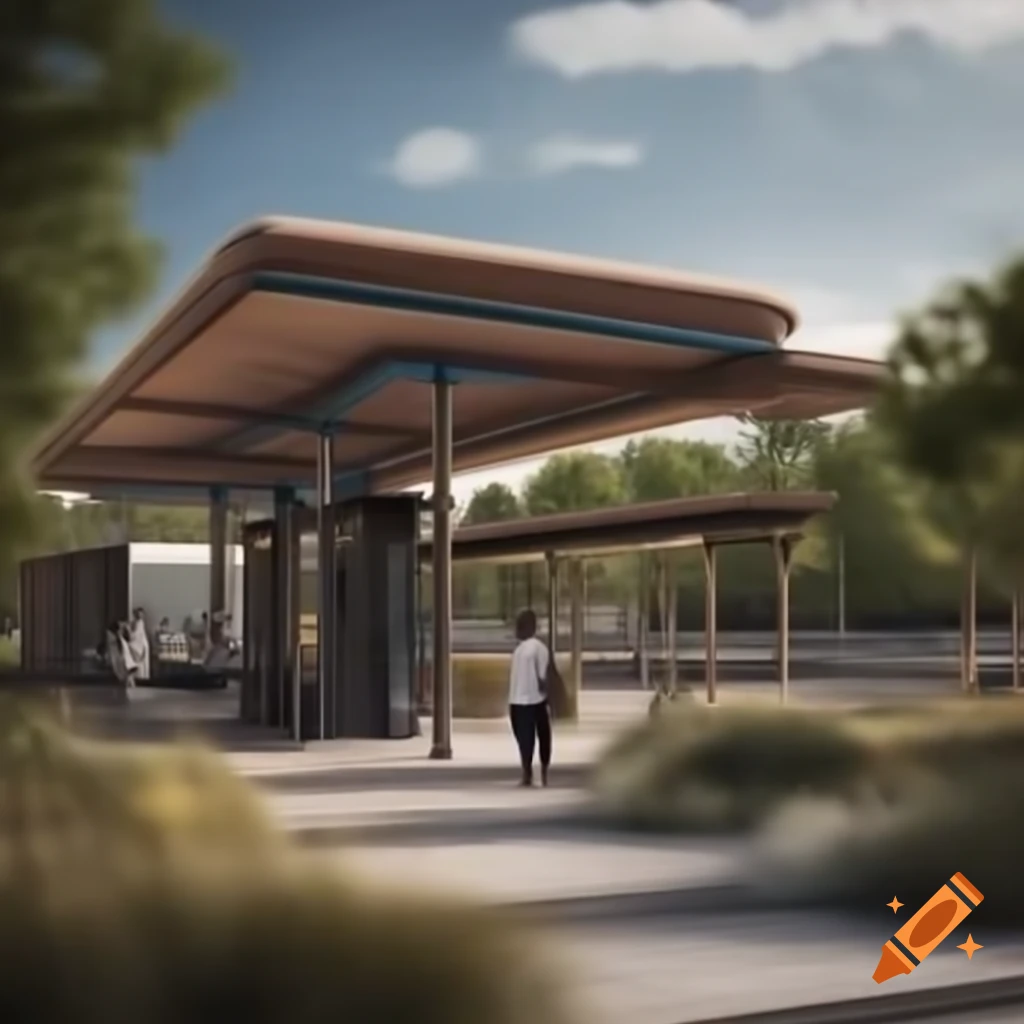 Bus stop design inspired by Harappan civilization architecture