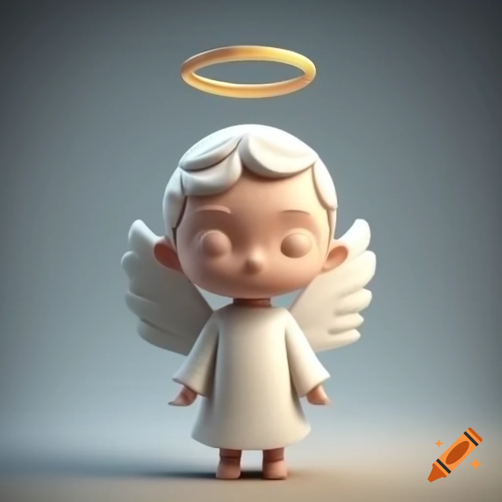 3D representation of an angel