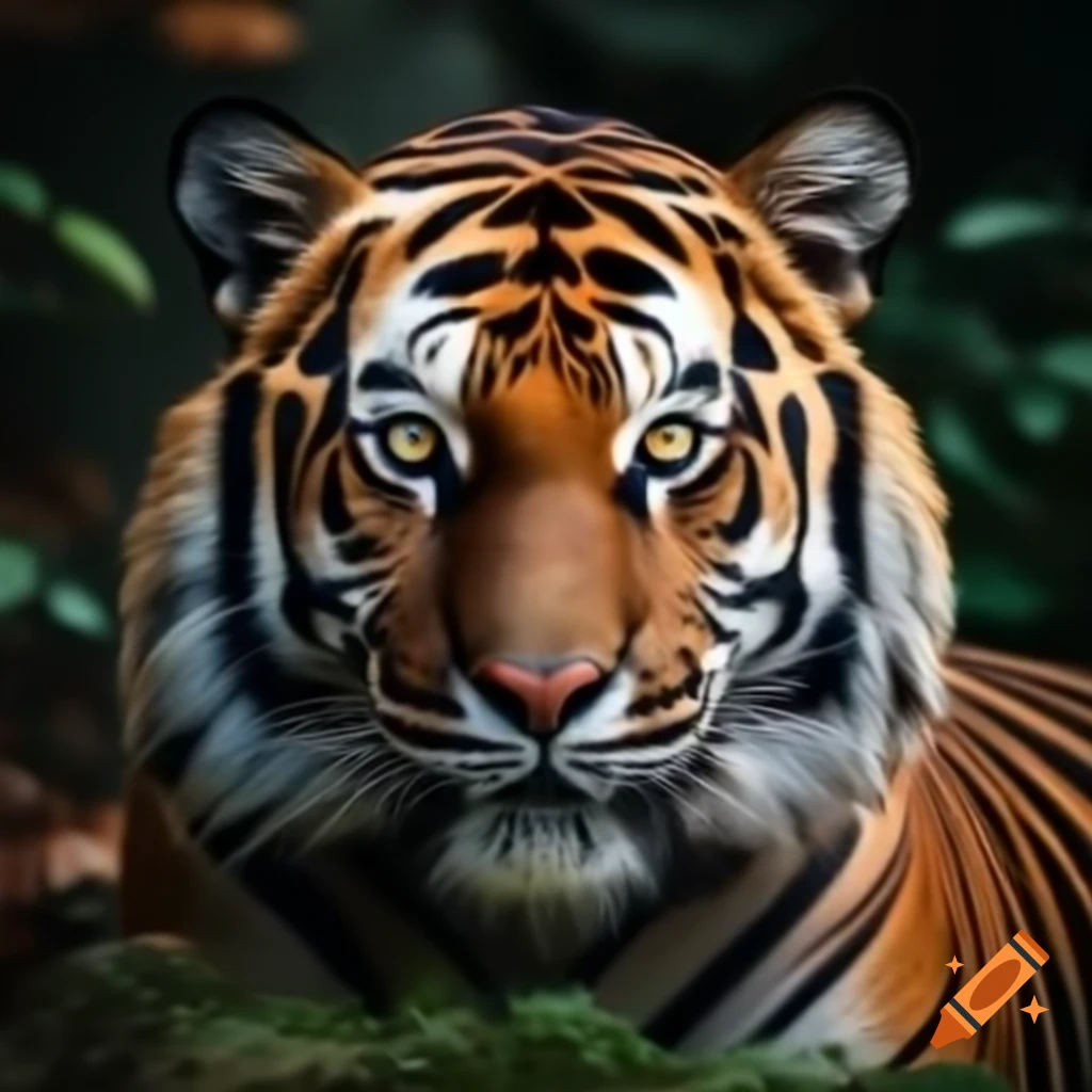 Tiger in a natural habitat