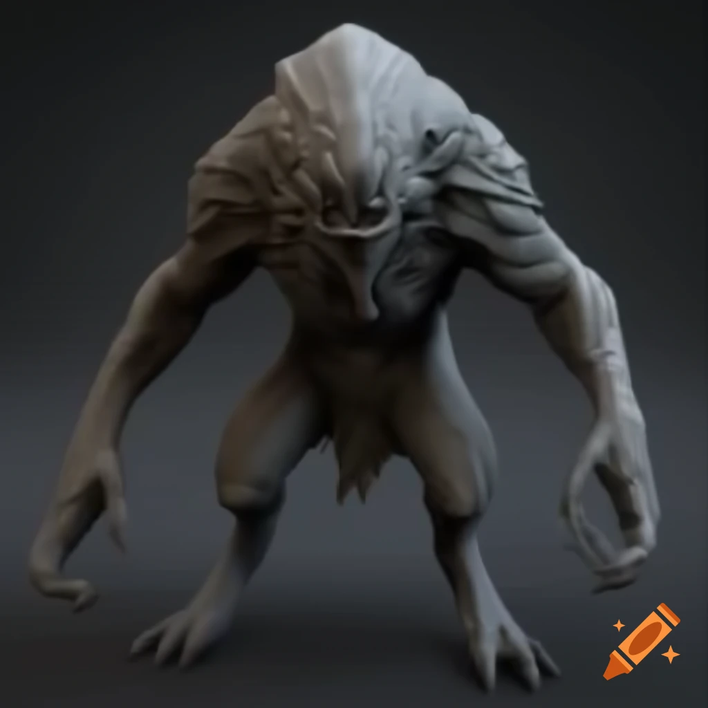 3D model of a Dark Souls monster