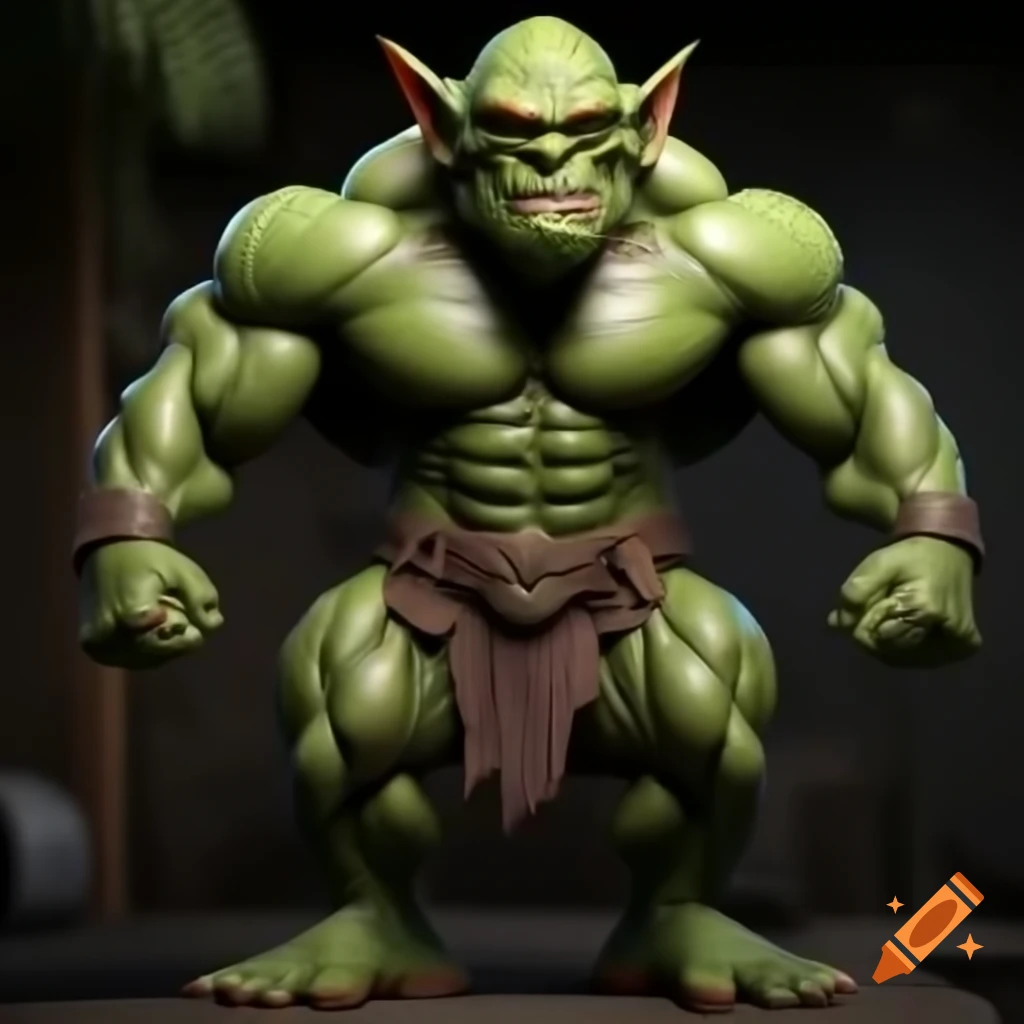 Goblin bodybuilders showcasing strength and muscle