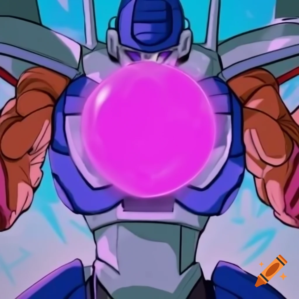 Fusion character inspired by Dragon Ball and Thundercracker from Transformers