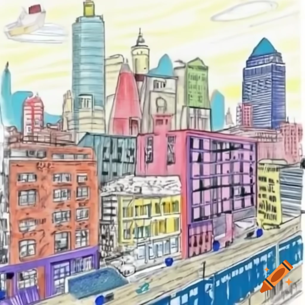 Concept art of New York City in 2028