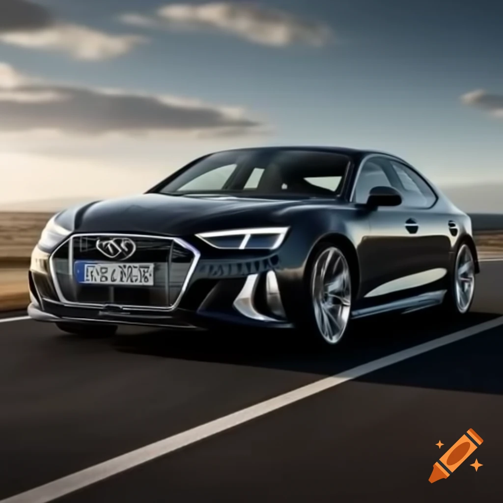 Audi A6 luxury sedan parked