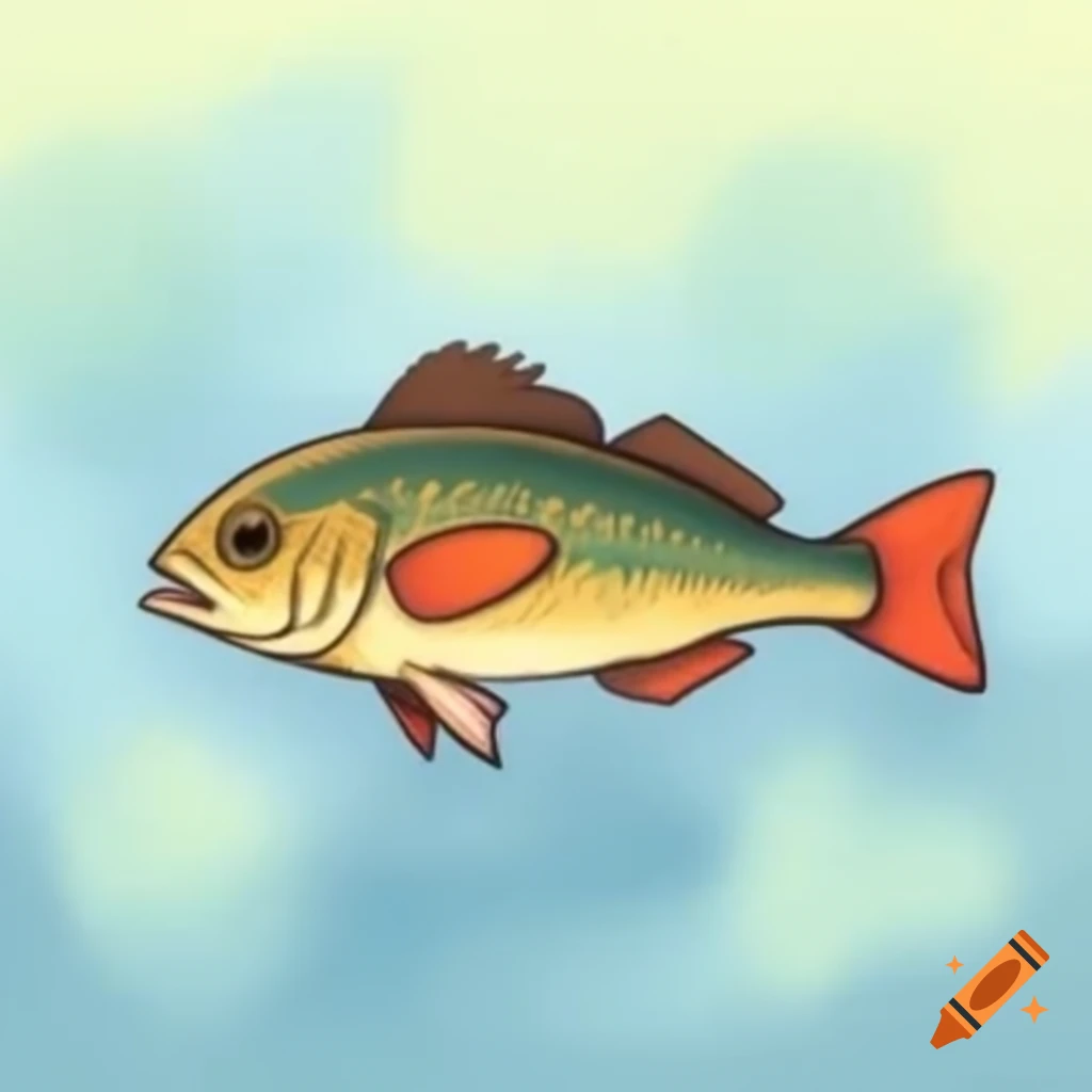 Redtail surfperch illustration