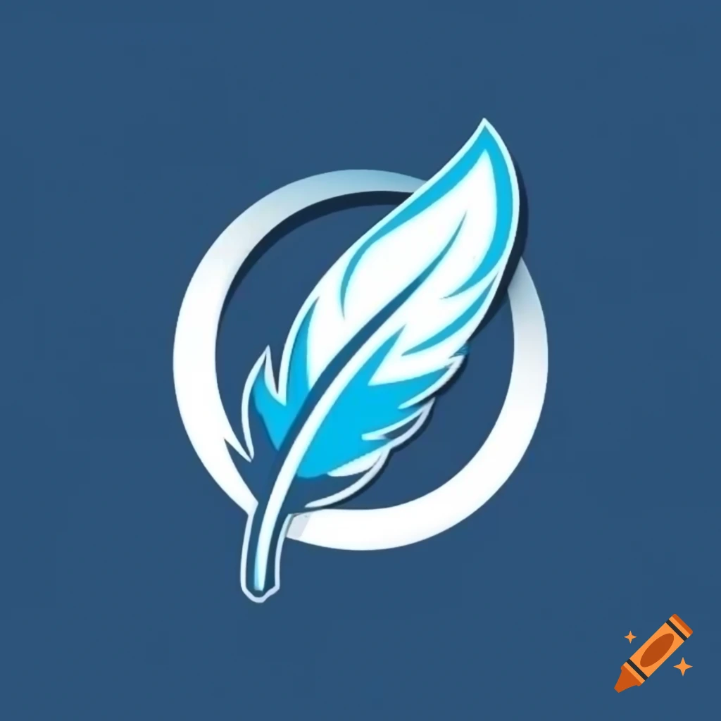 Feather logo vector design