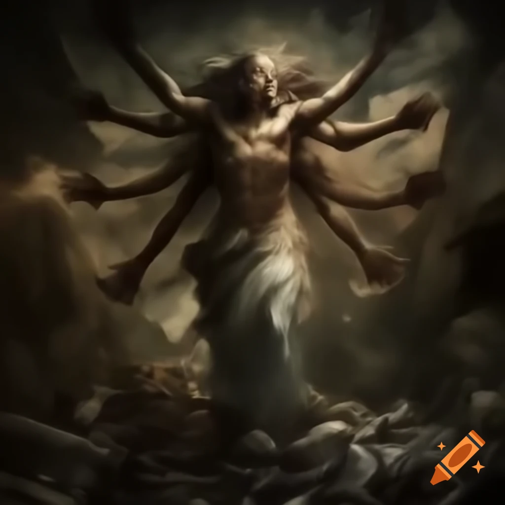 God of destruction and emptiness concept art