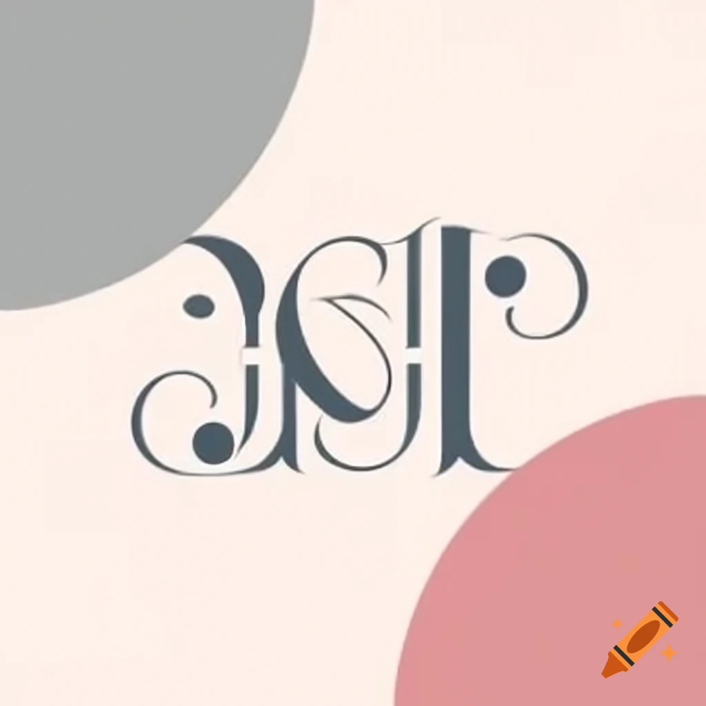 Chic logo design with text '1ère SAPAT' in soft grey and pink