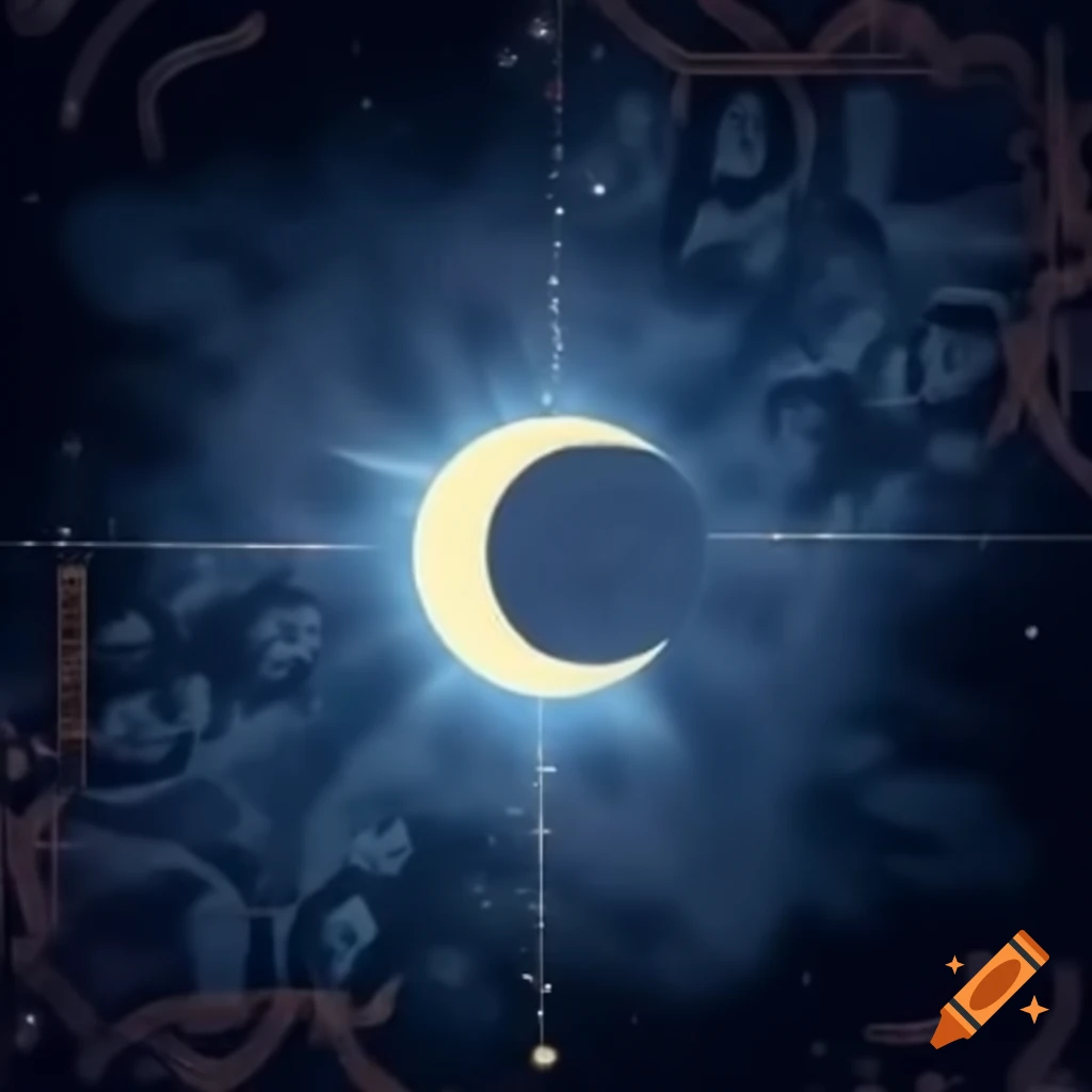 Background template featuring sun moon and earth pattern on craiyon