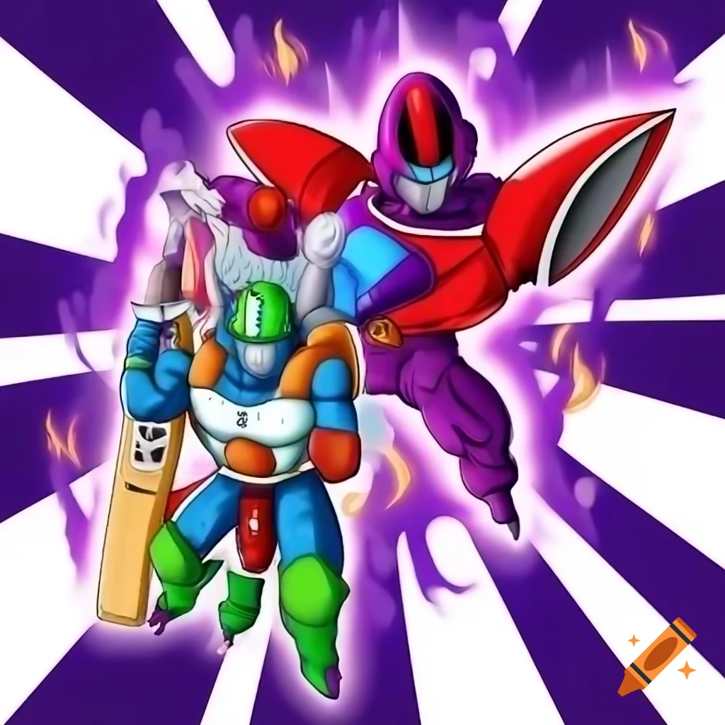 Fusion character inspired by Dragon Ball and Transformers