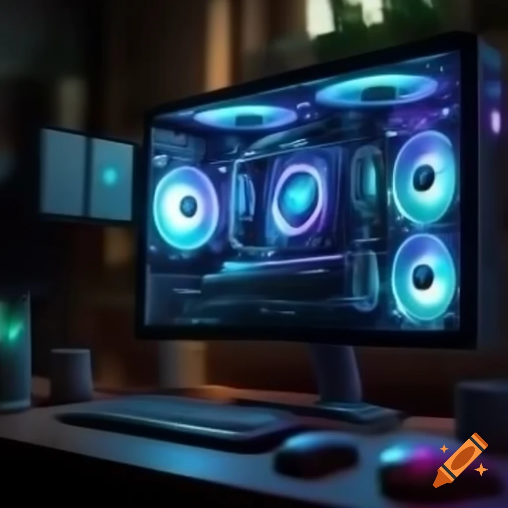 Elon musk gaming on a computer playing diablo 4 on craiyon
