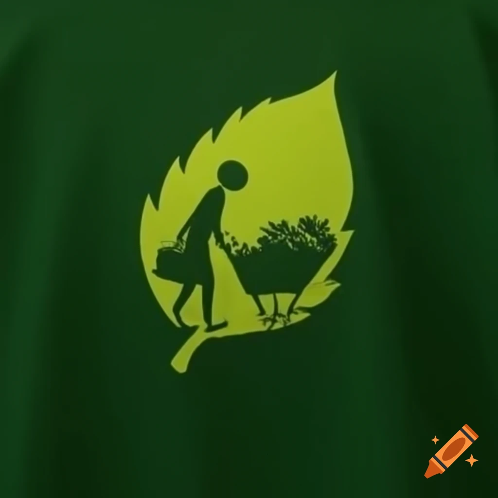 Silhouette of tea leaf picking