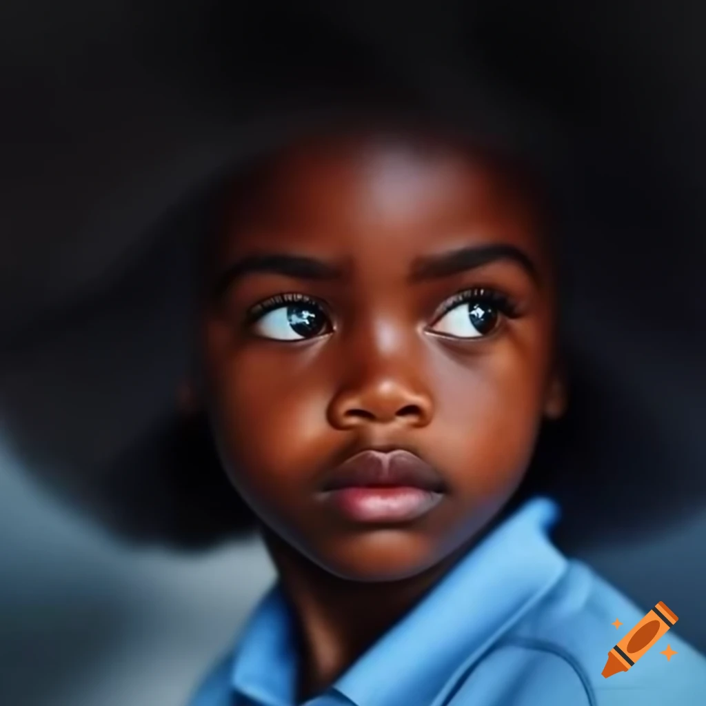Portrait of a mexican girl with blue eyes light skin and a chubby
