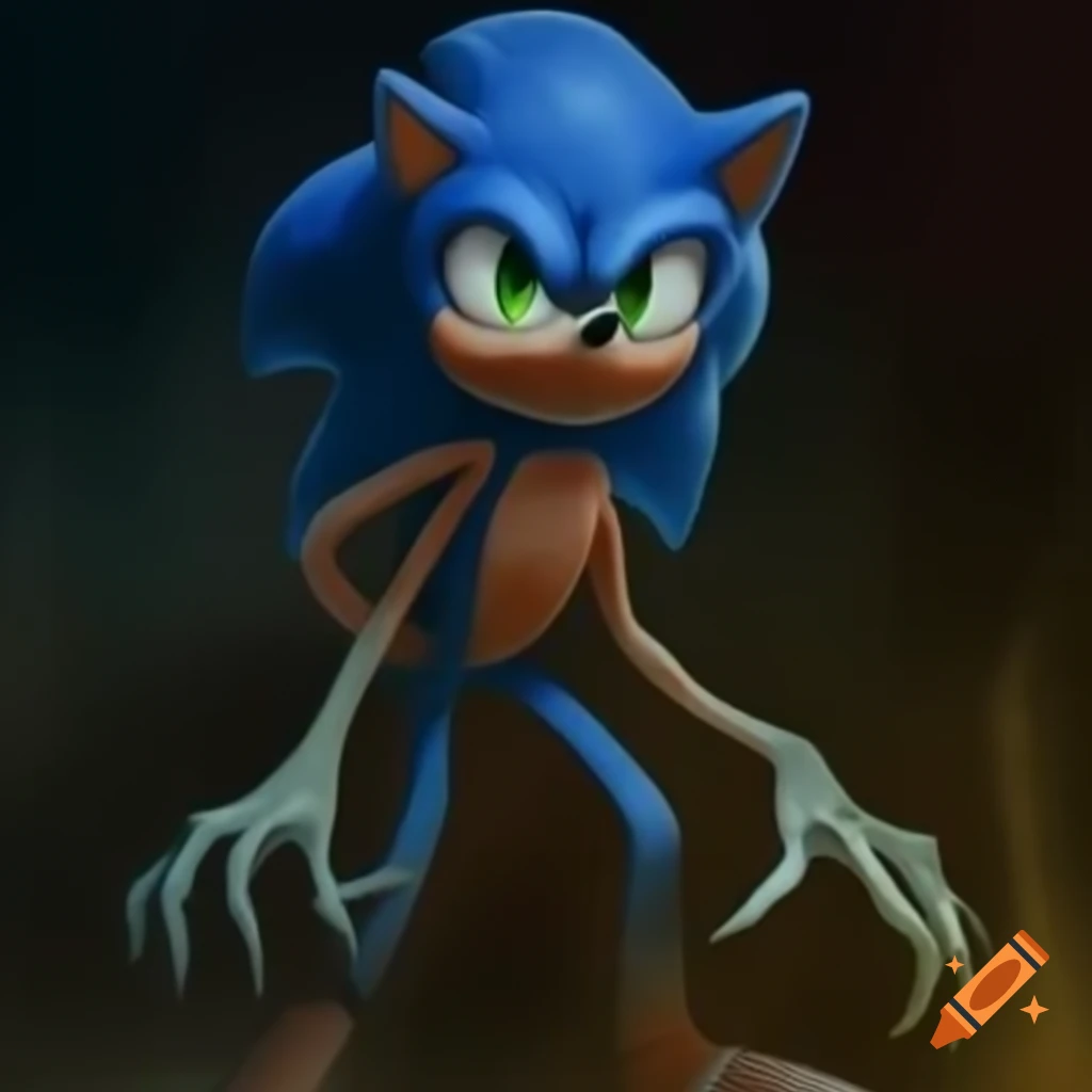 Entity resembling Sonic, potentially a skinwalker, attempting to lure victims