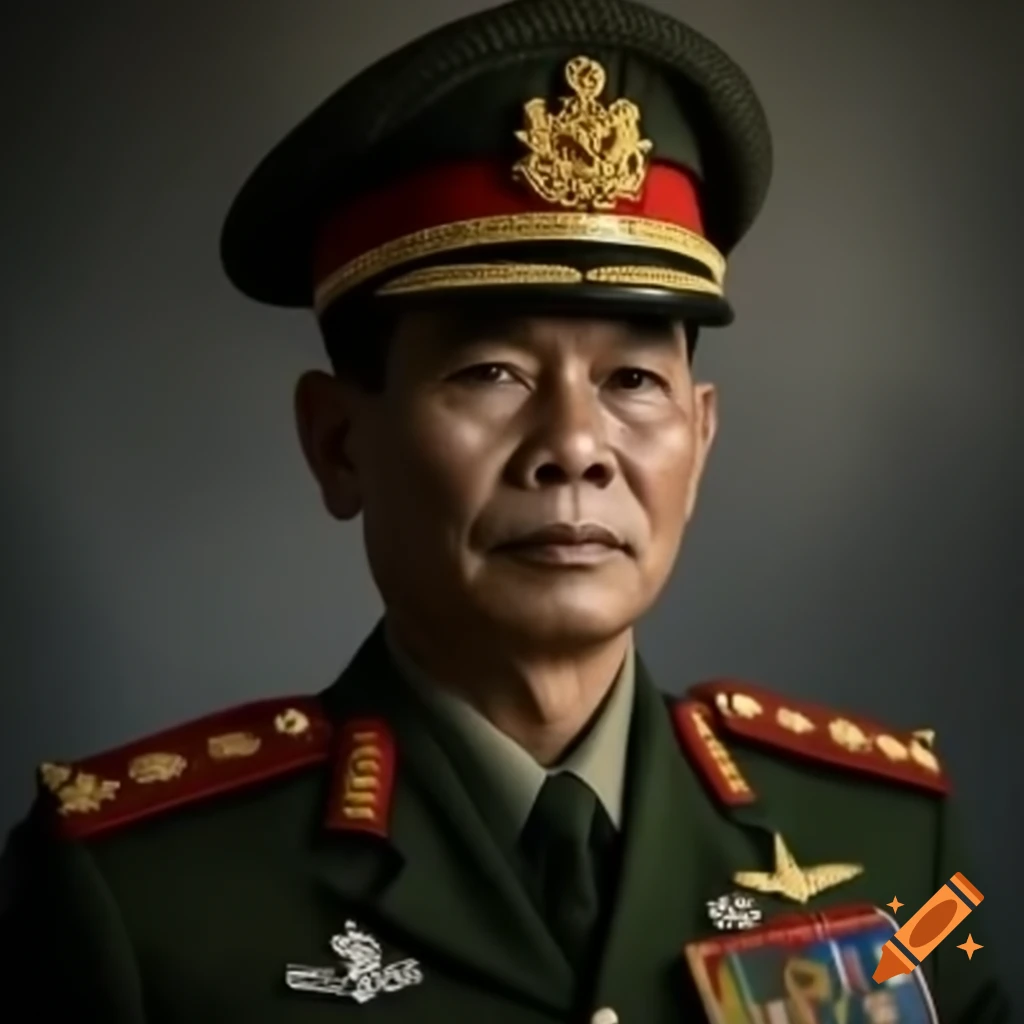Cambodian military officer in uniform