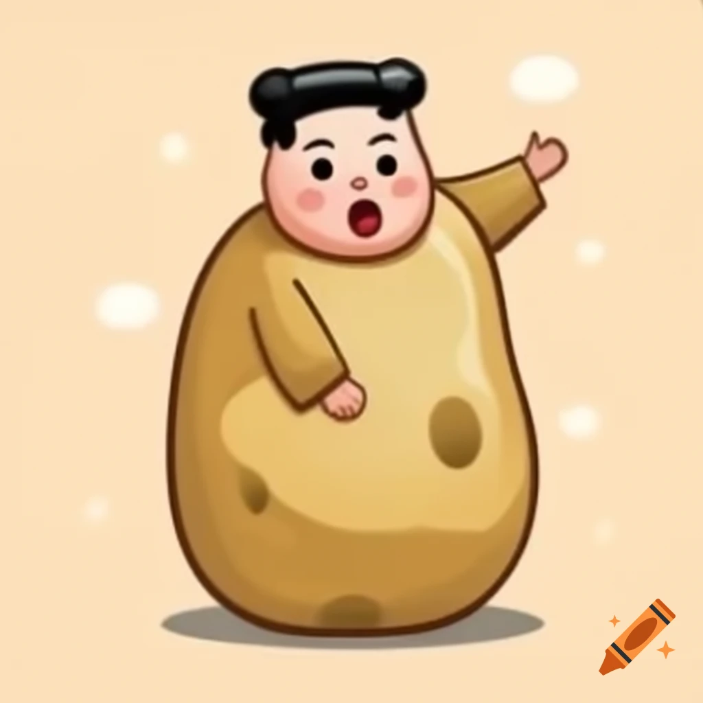cartoon-depiction-of-kim-jong-un-as-a-potato-on-craiyon