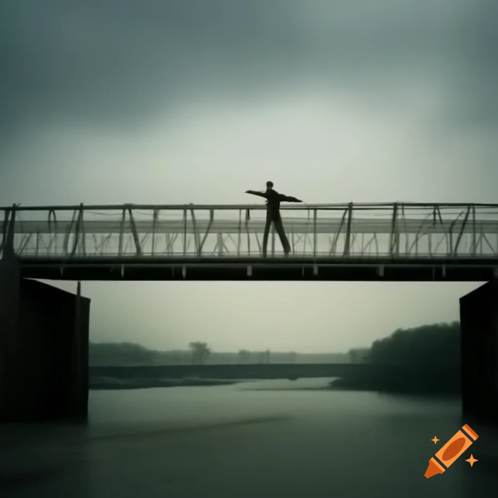 Humorous depiction of a bridge